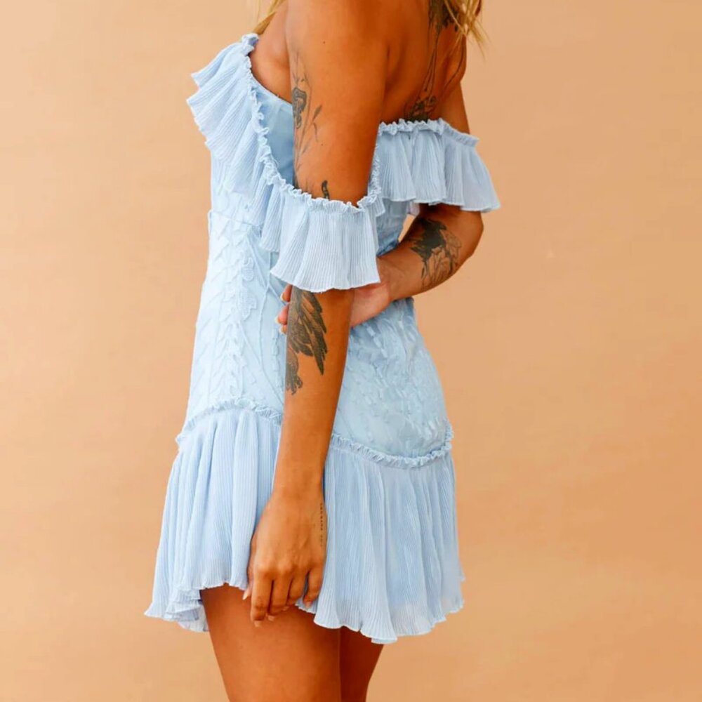 NWT Saints + Secrets Off-the-shoulder Mini Dress